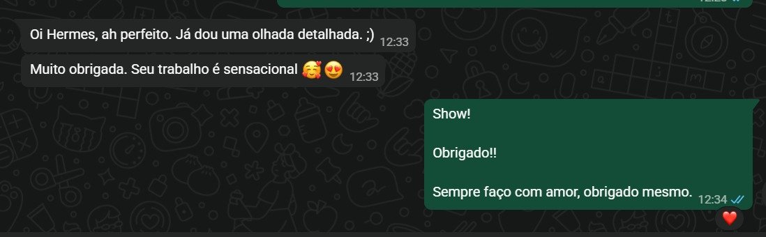 Reconhecimento de cliente sobre o trabalho do Hermes